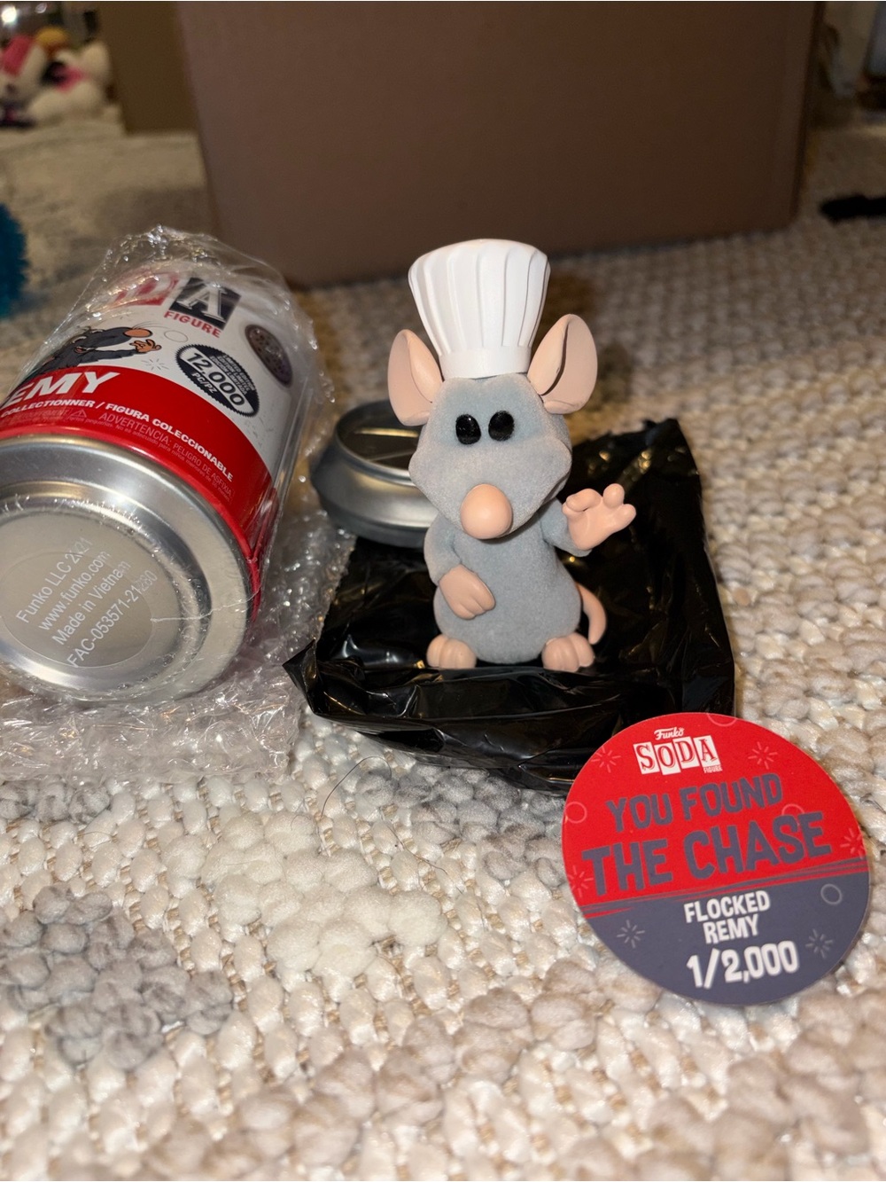 Vaulted Confirmed New BL Exclusive Chase Flocked Remy Ratatouille Funko Soda Fig